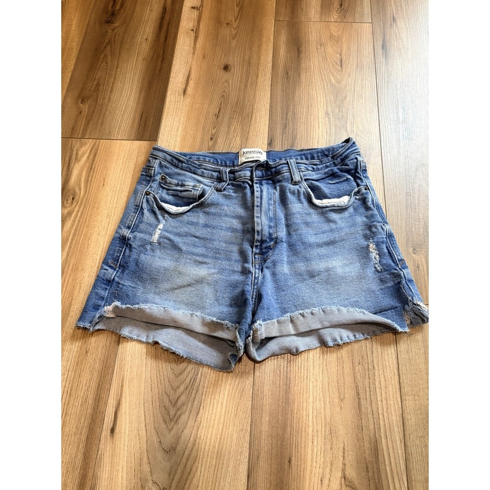 Kenzie Jean‎ Shorts Women's 8 Vintage Luxe Cut Off Distressed 3"Raw Hem Medium
